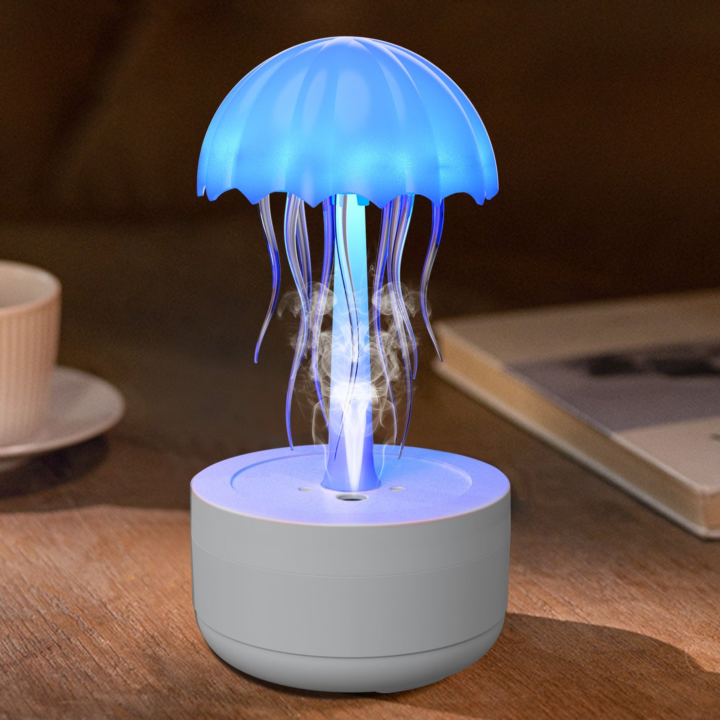 Jellyfish Aroma Humidifier Diffuser – Heavy Fog Essential Oil LED Night Light for Home Spa Feel