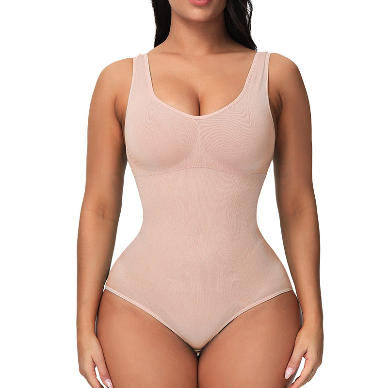 Women Seamless Corset Bodysuit – Slimming Tummy Control Waist Trainer Shapewear