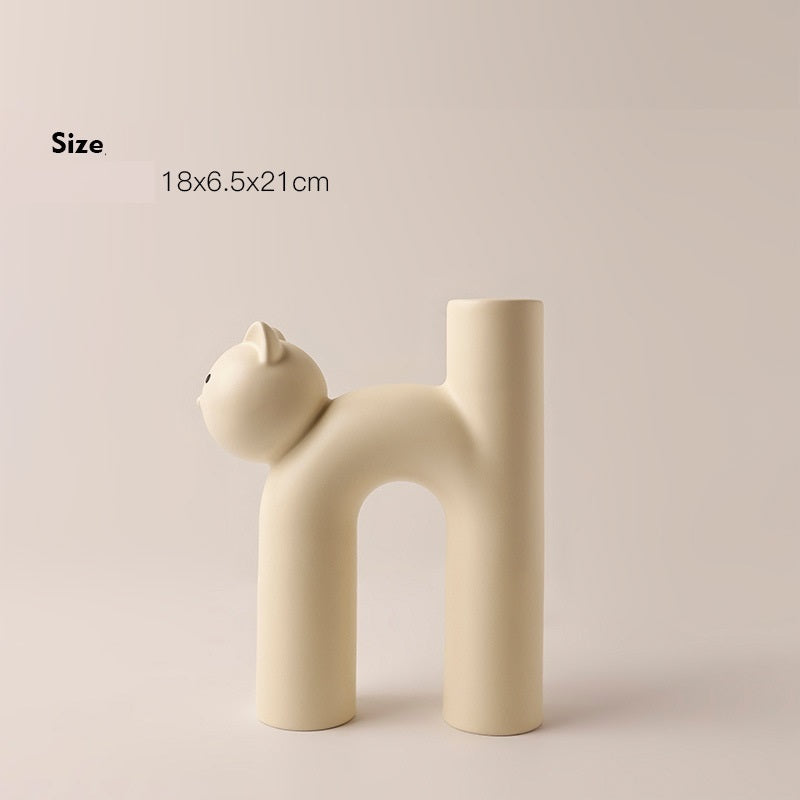 Fun Cat Vase – Bring Joy to Your Desk or Shelf