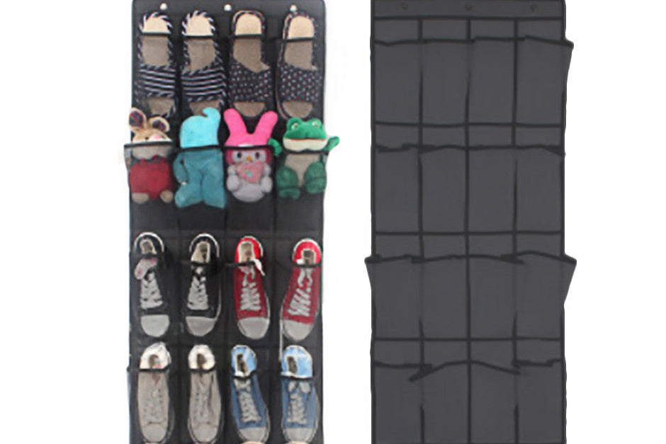 Hanging Shoe Organizer 24 Pockets – Door Storage Rack for Closet & Home Declutter