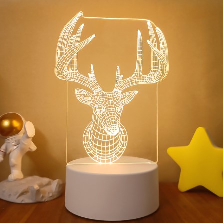 Color Changing 3D LED Lamp – Remote Night Light for Room Setup