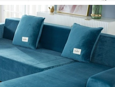 Silver Fox Velvet Sofa Cover – Couch Protector for Living Room