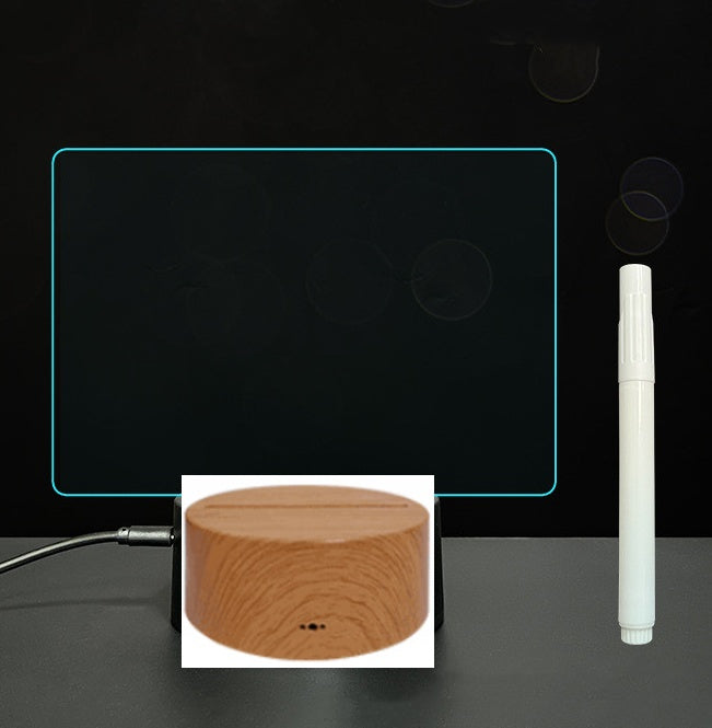 Glow Writing 3D Acrylic Board – LED Message Night Light for Notes, Reminders & Home Decor