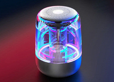 Portable Bluetooth Speaker Bass Boost – LED Light Wireless Music Speaker with FM Radio