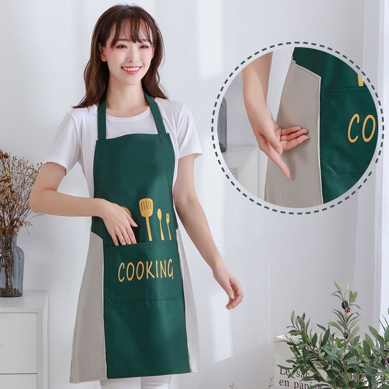 Waterproof Kitchen Apron for Cooking – Adjustable Chef Apron