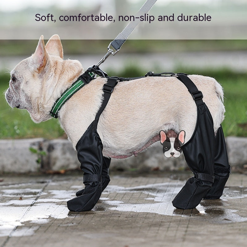 Dog Paw Protector Shoes – Waterproof Adjustable Dog Boots for Outdoor Adventure Walking
