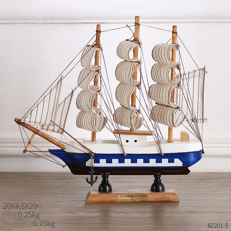 Coastal Sailing Home Decor – Creative Craft Ornament for Modern Interior Design