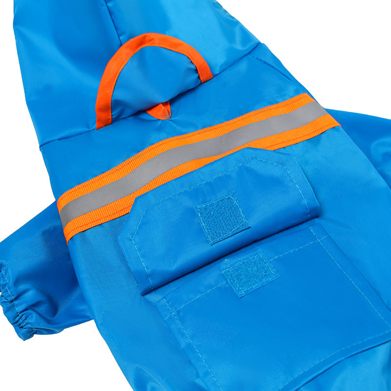 Pet Waterproof Raincoat – Stylish Reflective Jacket for Small Dogs