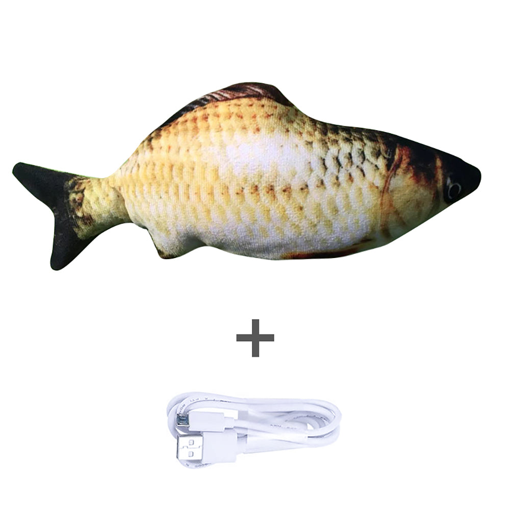 Indoor Cat Electric Fish Toy – Interactive Moving Simulation Toy for Exercise & Play