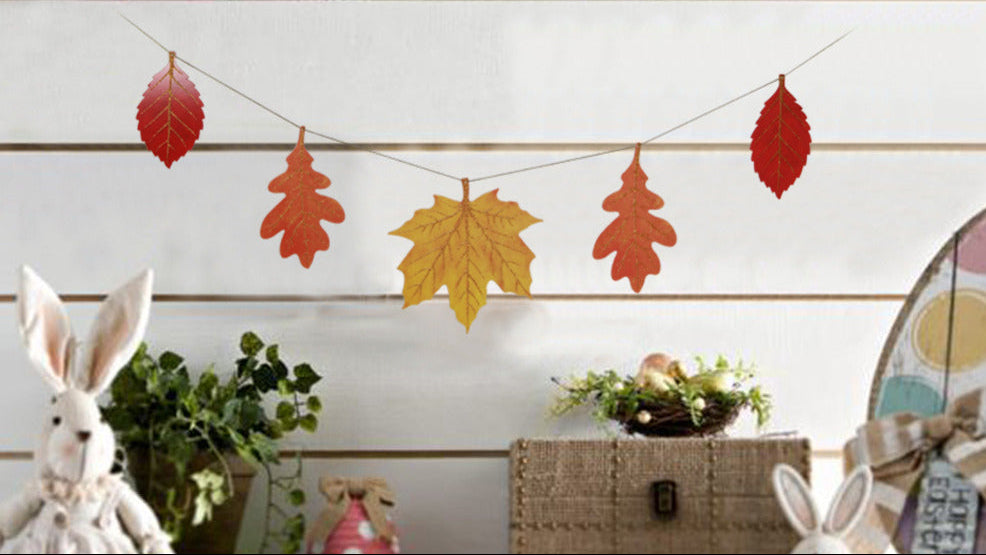 Rustic Autumn Maple Leaf Garland