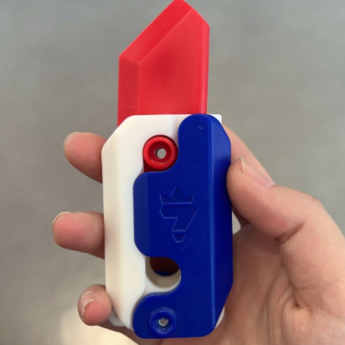 Mini Radish Knife Fidget Toy – 3D Printed Gravity Cube Stress Relief Gift Toy