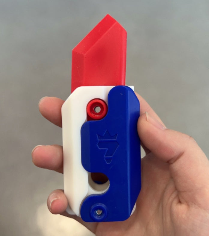 Mini Radish Knife Fidget Toy – 3D Printed Gravity Cube Stress Relief Gift Toy