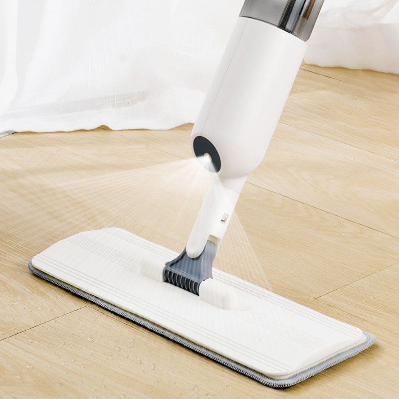 Hands-Free Flat Mop with Bucket System – Self Wringing Microfiber Floor Cleaning Lazy Mop