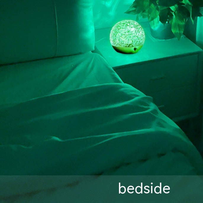 Aesthetic Crystal Night Light Projector – Water Ripple Lamp for Cozy Bedroom Ambiance