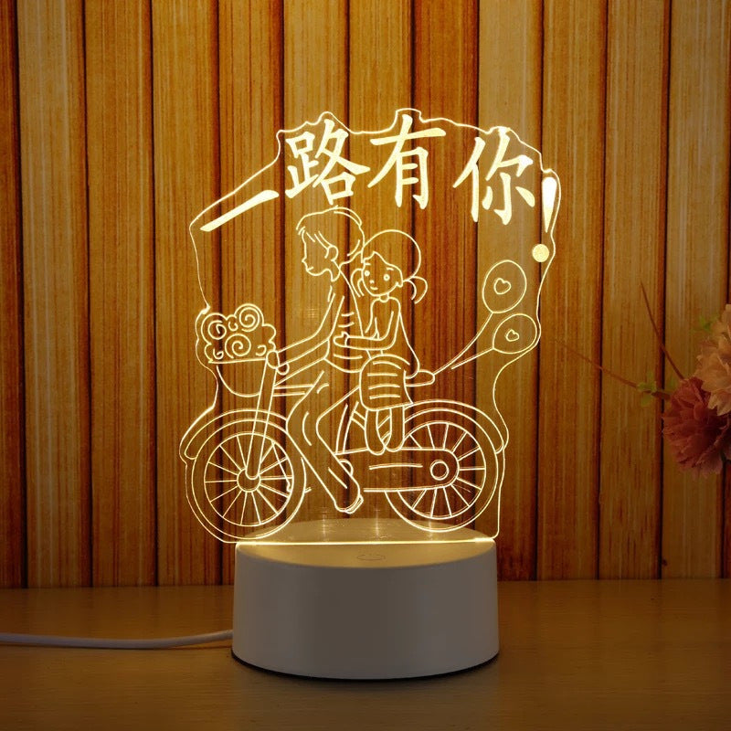 Creative Bedroom Night Light LED – Bedside Lamp for Relaxing Sleep & Home Decor