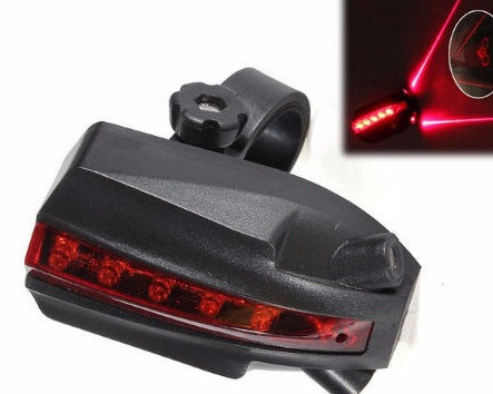 Bicycle Laser Projection Taillight LED – USB Rechargeable Bike Rear Safety Light