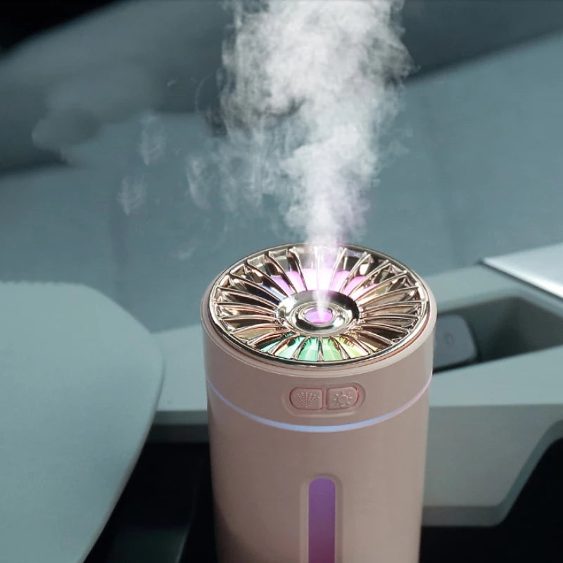 Wireless Cool Mist Humidifier – Mini USB Air Diffuser Purifier for Car, Home & Office Use