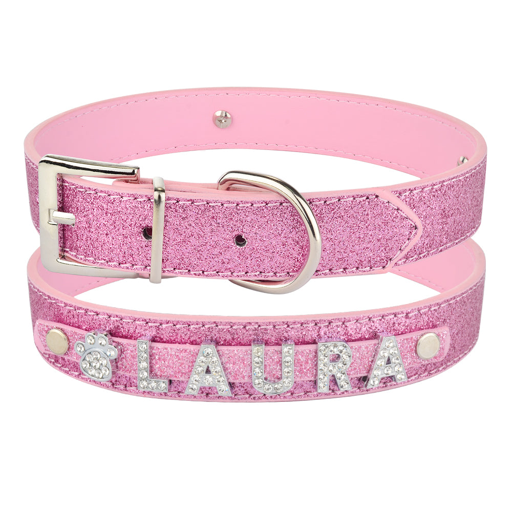 Custom Name Dog Collar – DIY Alphabet Pet ID Collar for Safety & Style