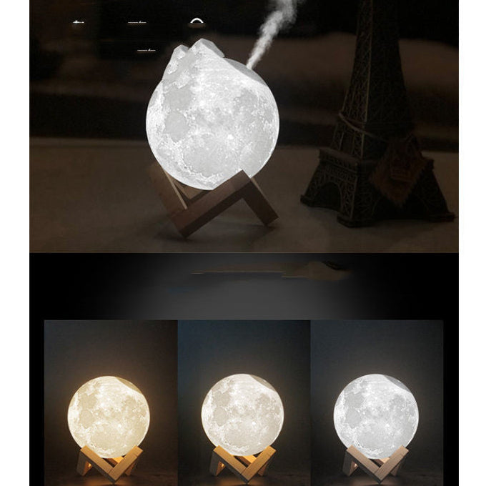 Moon LED Humidifier – Aromatherapy Diffuser Night Light for Bedroom Decor