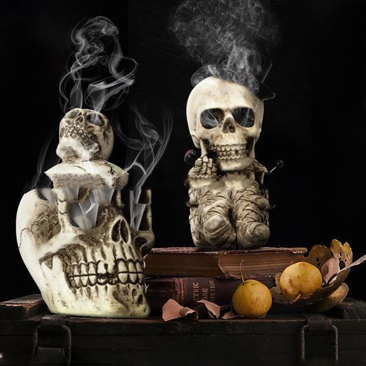 Aromatherapy Skull Decor for Unique Halloween Home Styling
