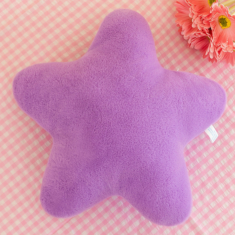 Aesthetic Star Plush Pillow – Cute Soft Cushion for Sofa, Bed & Cozy Room Styling