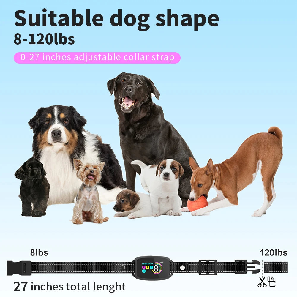 Smart Anti Barking Dog Collar – Rechargeable Automatic Bark Control Training Device