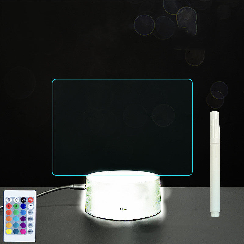 Glow Writing 3D Acrylic Board – LED Message Night Light for Notes, Reminders & Home Decor