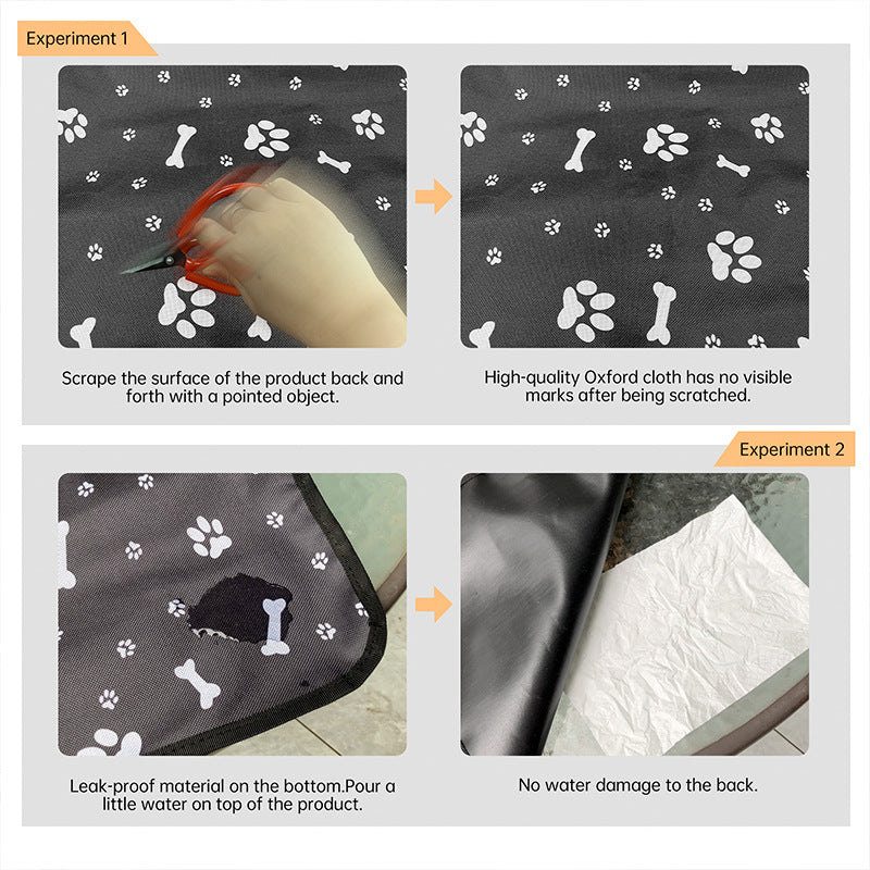 Pet Car Seat Cover Waterproof Dog Cat Travel Protector Anti-Scratch Mat