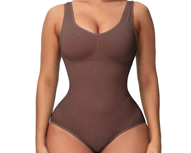 Women Seamless Corset Bodysuit – Slimming Tummy Control Waist Trainer Shapewear