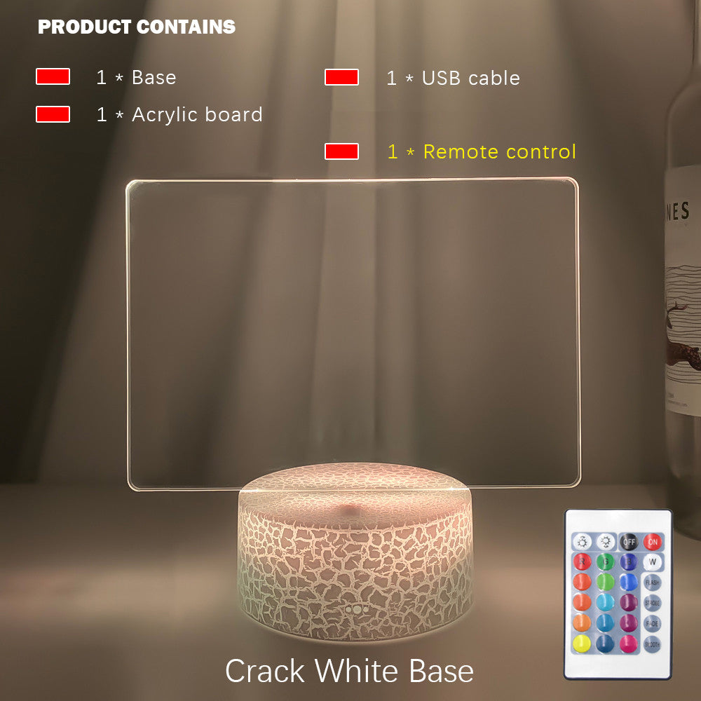 Creative LED Message Night Light – Reusable Writing Display Panel Lamp