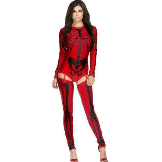 Halloween Skull Zombie Uniform – Spooky Party Look