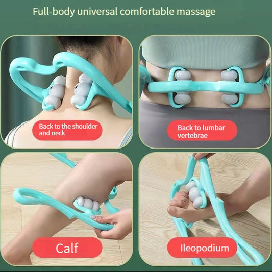 Neck Massager for Pain Relief – 360° Deep Tissue Handheld Roller
