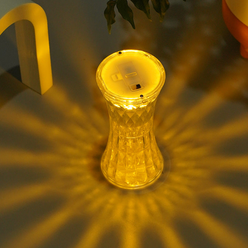 Mini Crystal Table Lamp – Romantic LED Ambient Light for Bedroom, Desk & Cozy Home Decor