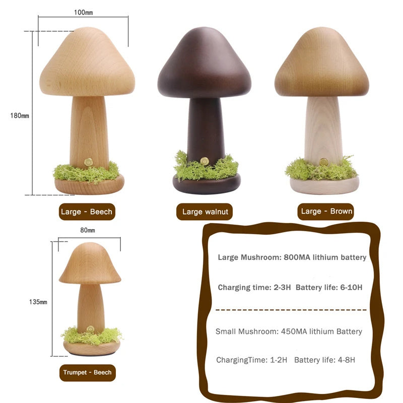 Twisted Mushroom Night Light for Cozy Bedroom Vibes