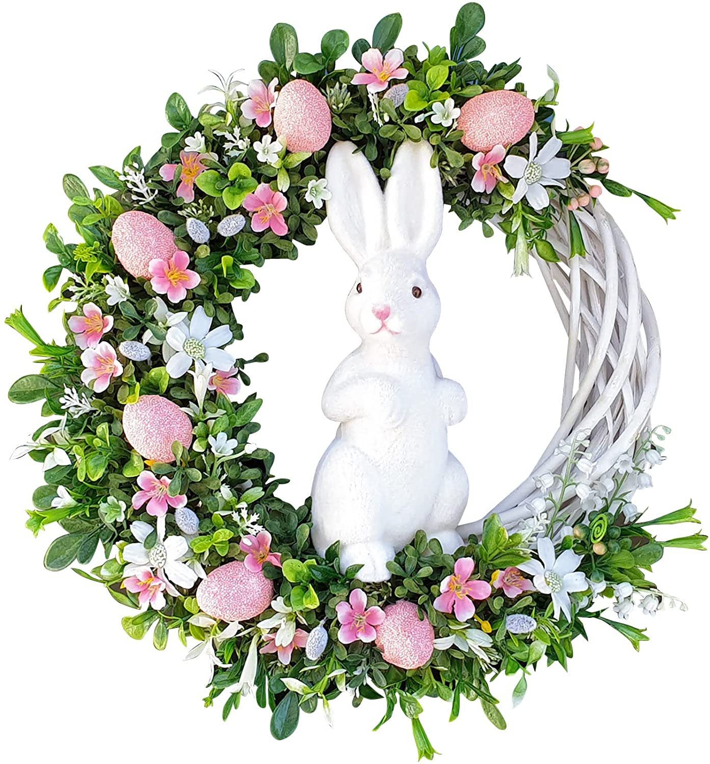Spring Easter Bunny Garland Hanging Decor | Holiday Party Home Wall Decoration Props
