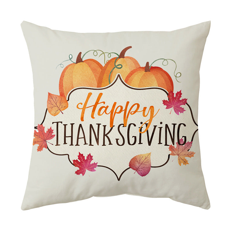 Cozy Thanksgiving Sofa Cushion Cover