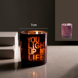 Custom Christmas Glass Ornament Cup – Candle Holder for Festive Home Decor & Gifts