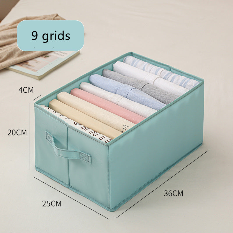 Wardrobe Storage Organizer Box – Clothes Denim Pants Folding Divider for Closet Use