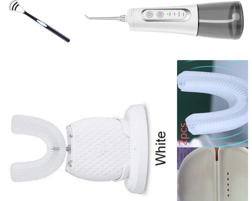 Hands-Free Electric Toothbrush – 360° U-Shape Cleaner for Whiter Teeth
