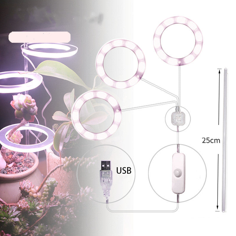 Portable LED Grow Lamp for Plants – Full Spectrum Indoor Plant Light