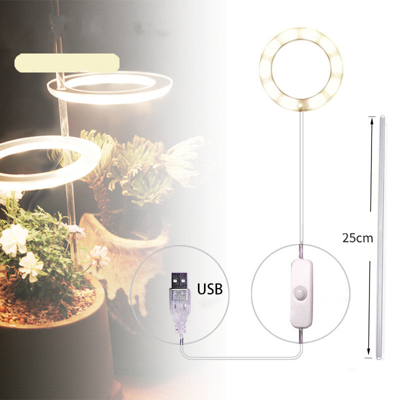 Portable LED Grow Lamp for Plants – Full Spectrum Indoor Plant Light
