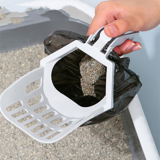 Easy Clean Cat Litter Scoop Self Cleaning Kitty Poop Scooper Pet Sand Box Cleaning Tool