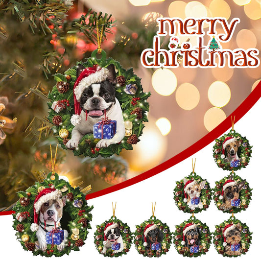Custom Christmas Tree Ornament Personalized Family Name Hanging Decor