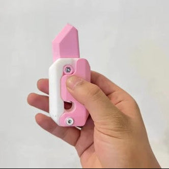 Mini Radish Knife Fidget Toy – 3D Printed Gravity Cube Stress Relief Gift Toy
