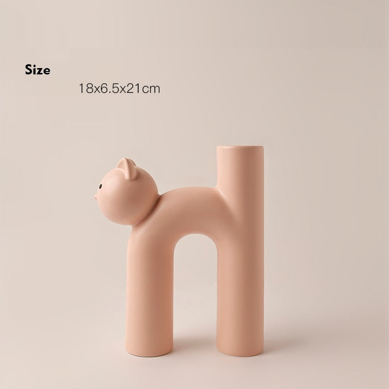 Fun Cat Vase – Bring Joy to Your Desk or Shelf