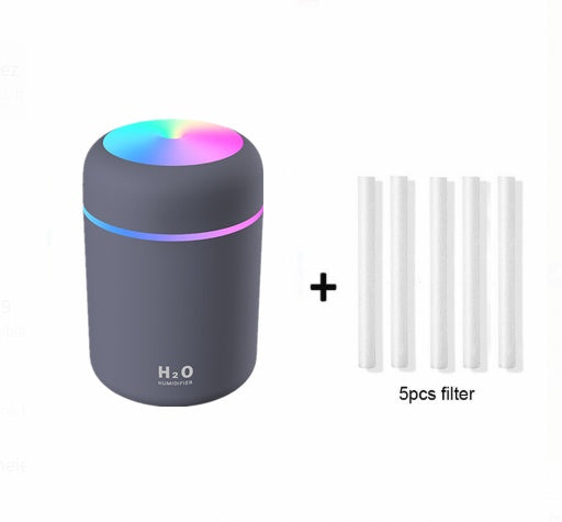 Mini Car Air Purifier Humidifier – USB Essential Oil Aroma Diffuser