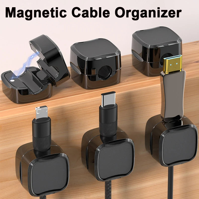 Desk Wire Organizer – Magnetic Cable Clip for Clutter-Free Workstations
