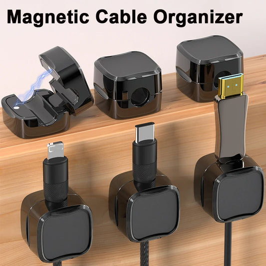 Desk Wire Organizer – Magnetic Cable Clip for Clutter-Free Workstations