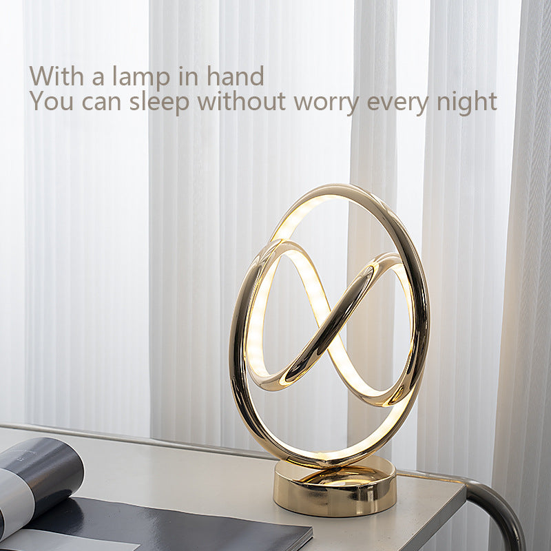 Nordic Style Bedside Table Lamp – Warm Ambient Night Light for Cozy Bedroom Vibes