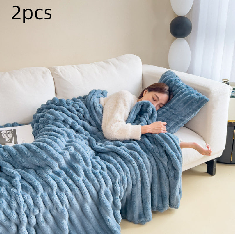 Warm Plush Blanket – Luxury Faux Fur Throw for Cozy Sleep, Sofa & Home Decor